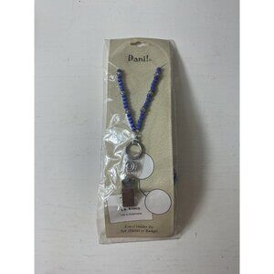 Dani! 2-In-1 Beaded Holder For Eyeglasses Or Badges With Clip